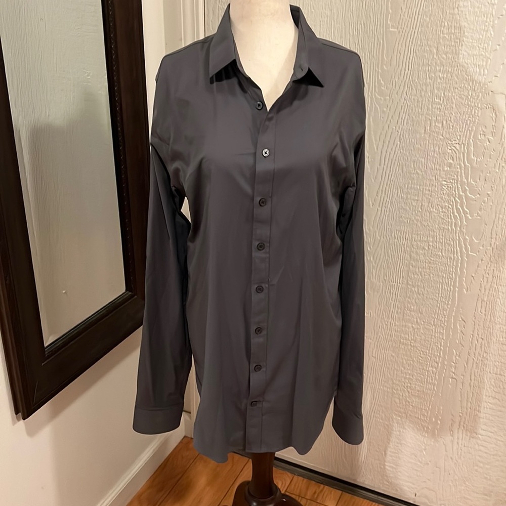 Express Slim Button Down Shirt size M tall